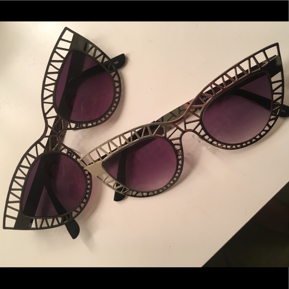 Black & Silver Geometric Sunglasses Bundle NEW ☀️